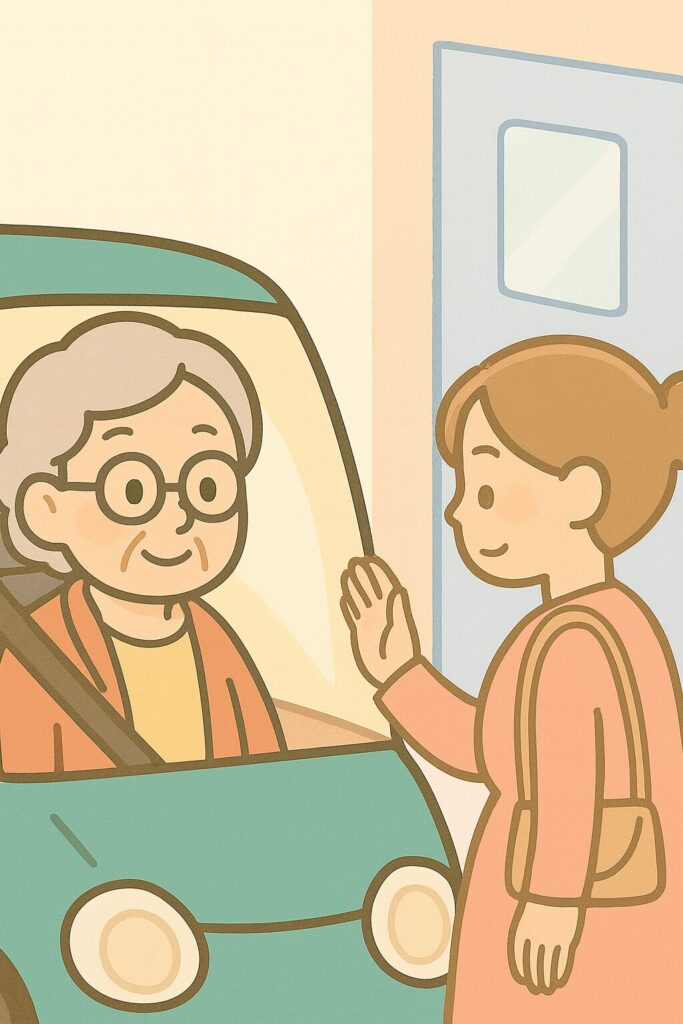 シーン2_おばあちゃんと病院へ向かう道