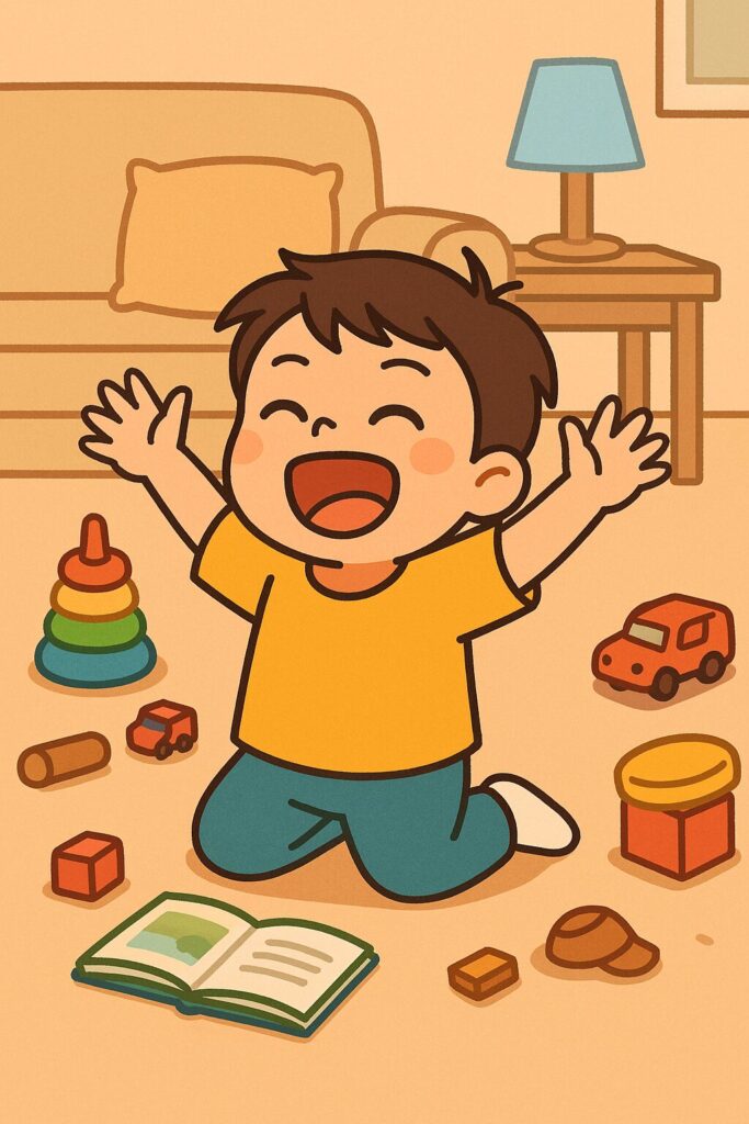 シーン2：アー君、昼寝を拒否して元気いっぱい
