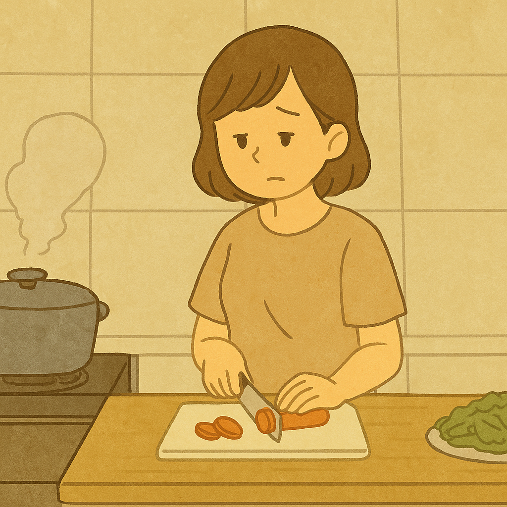 昼寝と夕飯づくりを終えたらもうお迎えの時間。