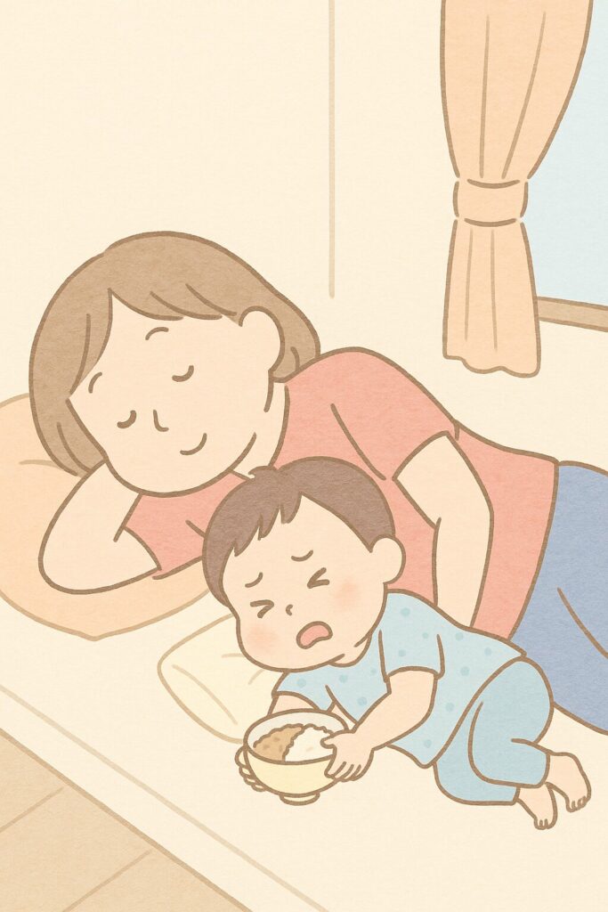 シーン4_お昼寝タイムの静かなはずの時間