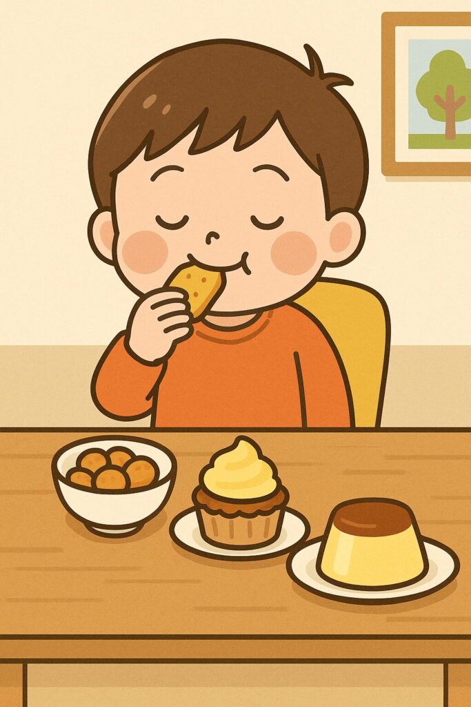 シーン7_甘いものだけごはん