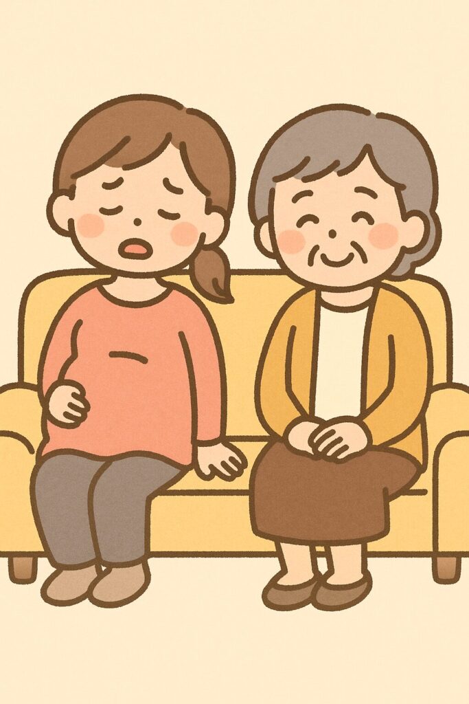 シーン8_ママとおばあちゃんも全力サポート