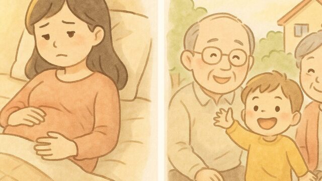 20250726_夜中の張りと、元気なアー君の笑顔