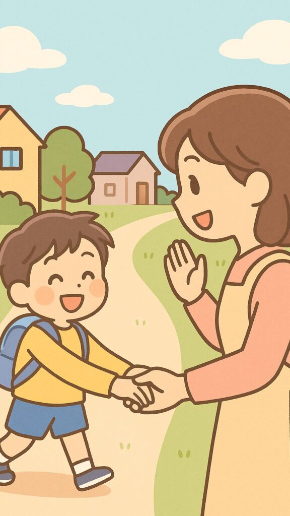 シーン1_保育園へ元気に出発！