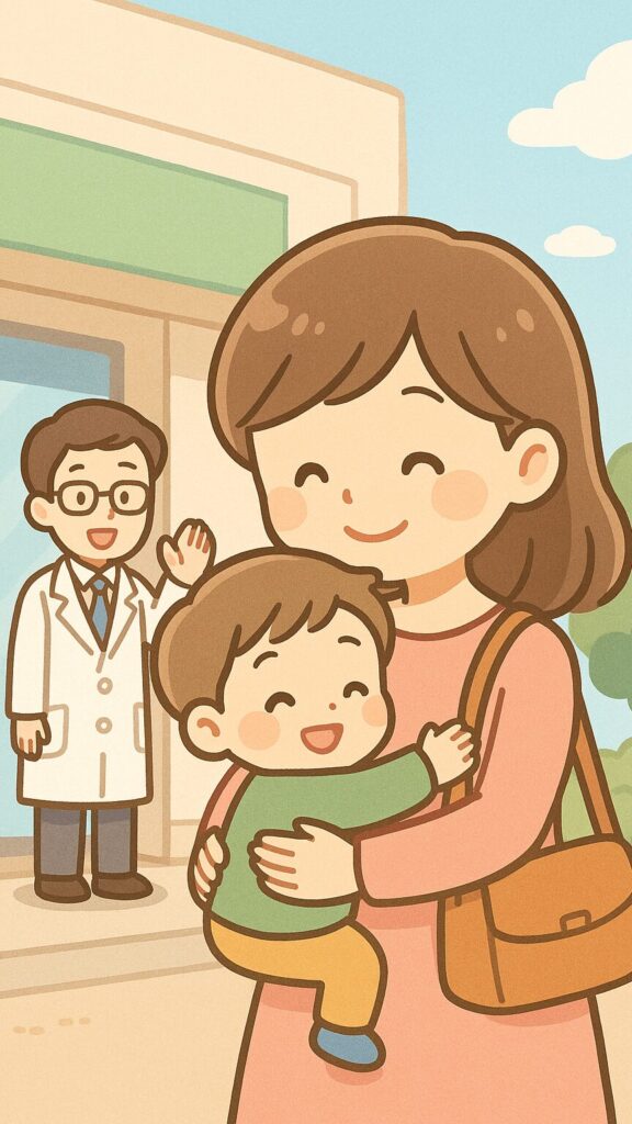シーン1_退院後の受診で安心
