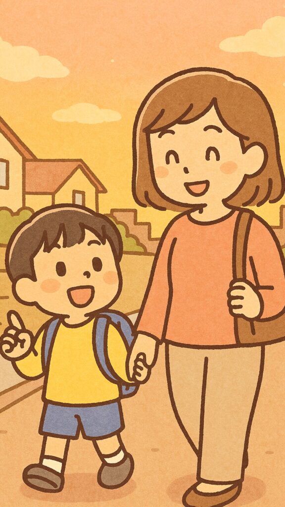 シーン4_帰り道のアー君、ご機嫌でおしゃべり