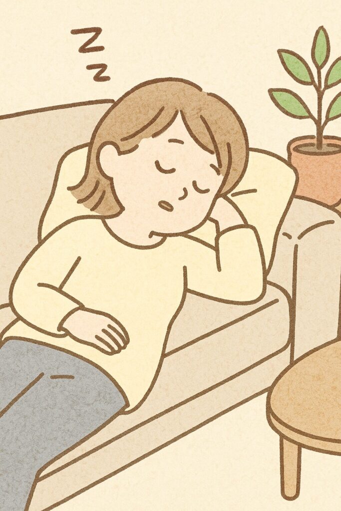 シーン5_ママの決意「今日は休養デー！」