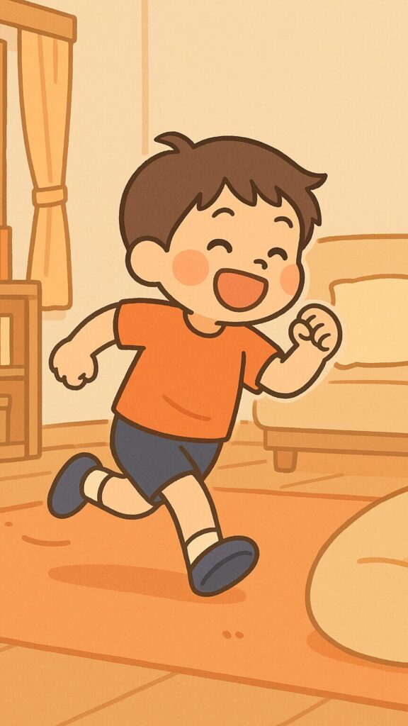 シーン6_パパの実家で全力ラン