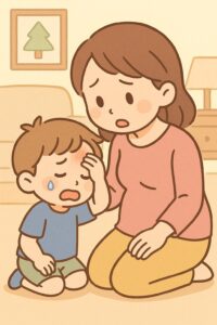 シーン7_おでこをぶつけて涙の時間