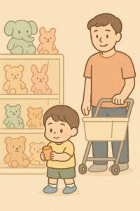 シーン7_おもちゃ売り場での成長発見