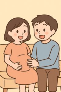 シーン7_出産間近を実感する夫婦