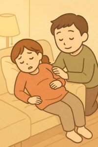 シーン7_夕方からのお腹の張りと不安
