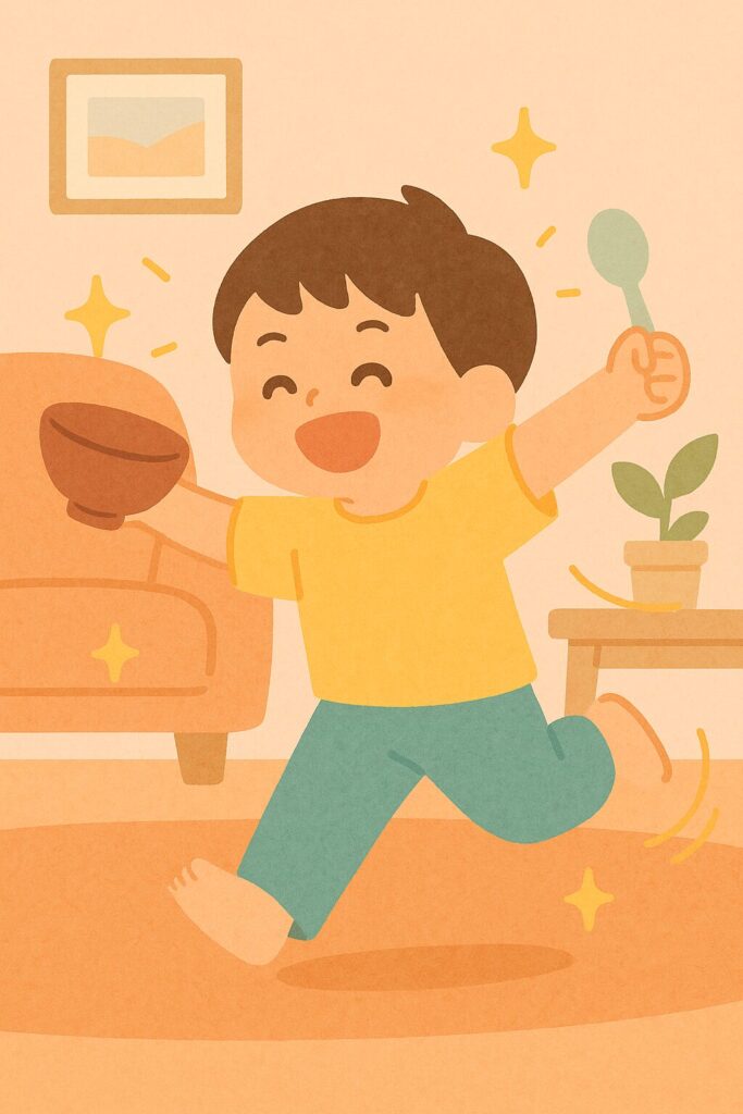 シーン7（ご飯も完食！走る元気アー君）