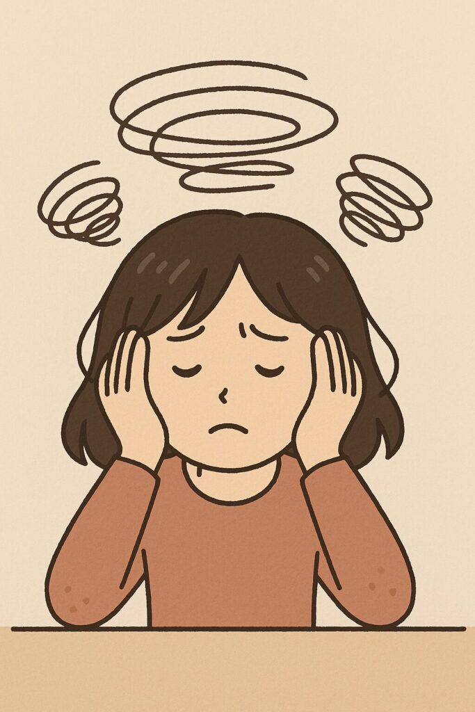 頭の中がぐるぐる、ぐるぐる。
不安と無力感でいっぱいでした。