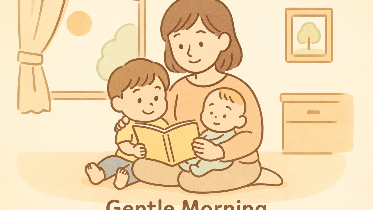 20250919_【2歳と0歳】少しの発熱と、静かな朝に感じた安堵のひととき