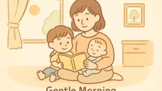 20250919_【2歳と0歳】少しの発熱と、静かな朝に感じた安堵のひととき