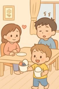 シーン1_カラフルな朝ごはんごっこ