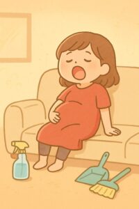 シーン1：お昼の眠気に負けるママ