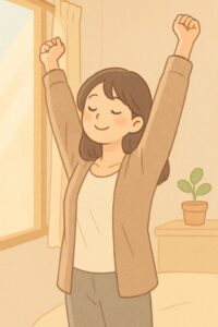 シーン1：ママの朝の回復