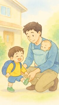 シーン2_保育園へ送り出し