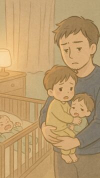 シーン3_夜の奮闘パパ