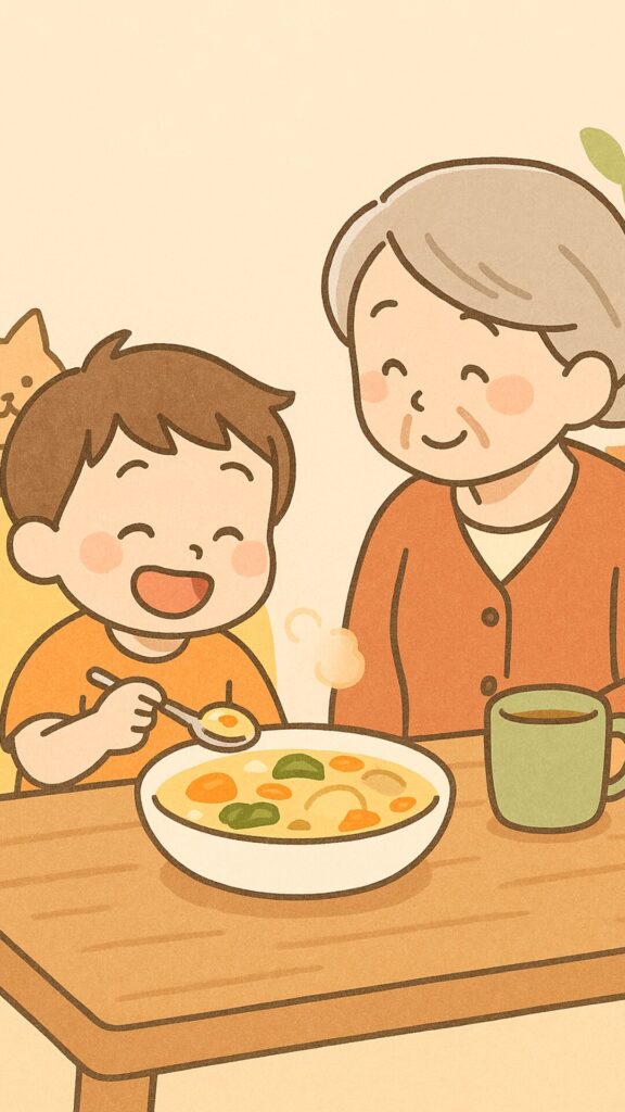 シーン6_夕飯はおばあちゃんのシチュー