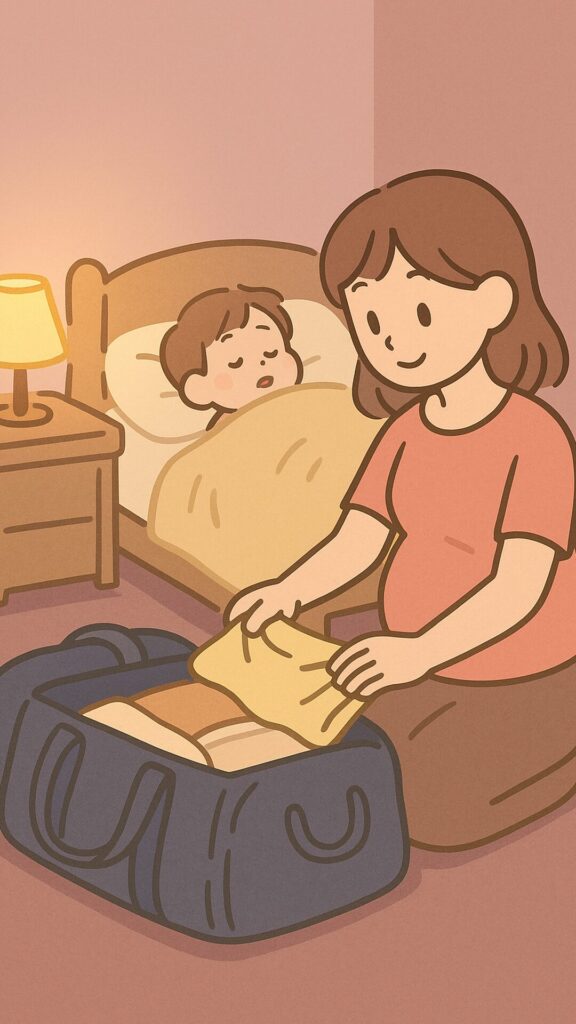 シーン7_夜の静けさとママの準備