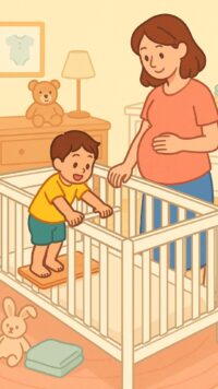シーン8_アー君と新しいベビーベッド