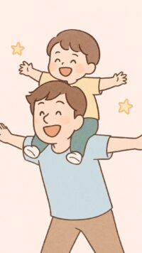 シーン8_パパとの遊びのひとこま