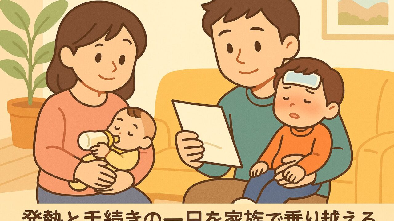 20250912_【発熱と手続きの一日】2歳のアー君と新生児そうちゃんのリズム