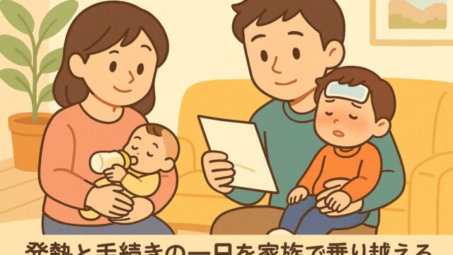 20250912_【発熱と手続きの一日】2歳のアー君と新生児そうちゃんのリズム