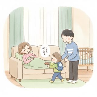 シーン1_ママ、エンジン停止の朝