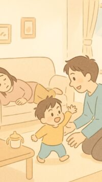 シーン1_朝の混乱とママの体調不良