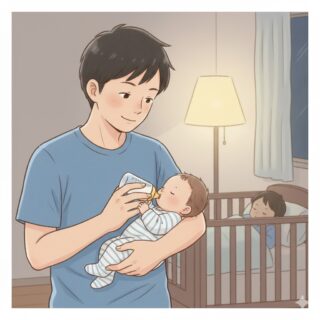 シーン2_パパの夜間・早朝対応