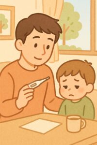 シーン2_発熱で保育園を休む