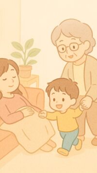 シーン3_昼の休息とおばあちゃんのサポート