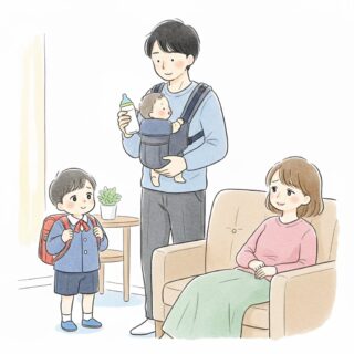 シーン3_育児のバトンタッチ