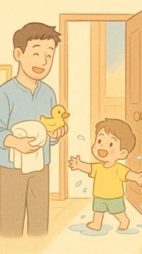 シーン4_夕方の再会とお風呂タイム