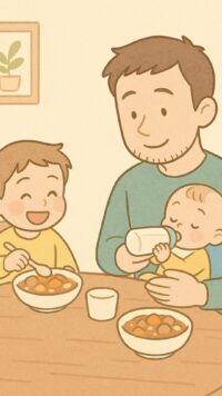 シーン5_にぎやかな家族の夕食