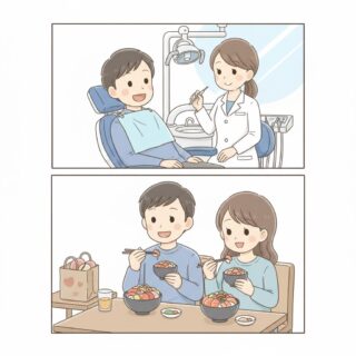 シーン5_パパの歯科検診と昼食