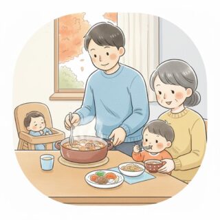 シーン7_心と身体に染み渡る、パパの豚汁