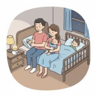 シーン2- モバイルウォーマーで楽々授乳